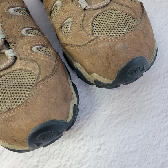 Oboz Sawtooth Low B-DRY Waterproof Hiking Shoes Brown Womens Size 8 Leather - Picture 9 of 12